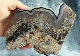 XXL Pseudomorphosen Achat Scheibe Cubuc, Türkei, 017TK