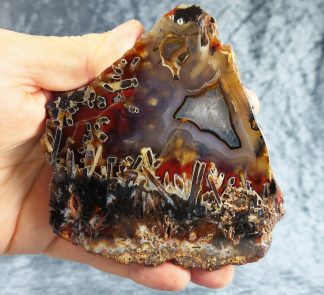 XL Pseudomorphosen Achat Scheibe, Cubuk, Türkei, 018TK