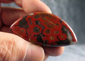 Cabochon Morgan Hill Poppy Jaspis, 337CB